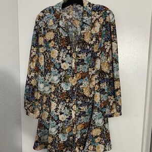 Zara Multicolor Floral Mini Dress